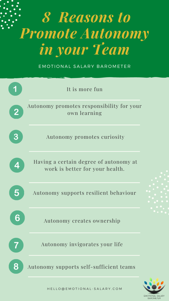 8 great reasons why Autonomy at work should be promoted